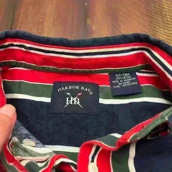 Vintage men’s XL harbor bay button down shirt - Picture 2 of 3